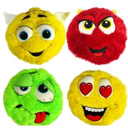 24 Pieces Plush Colorful Furry Emojis - Pillows