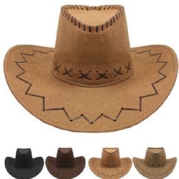 24 of Fancy Retro Rodeo Wild West Cowboy Hat Set Mix Color