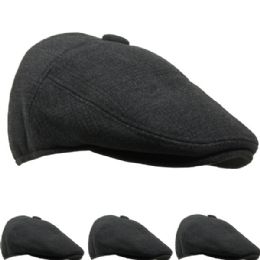 36 Pieces Mens Winter Boonie Hat In Grey - Winter Hats