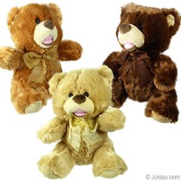 36 Wholesale Plush Bears W/ Organza Bows
