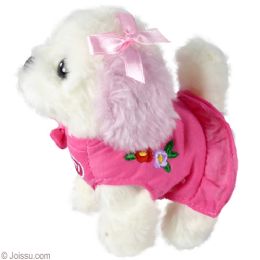 24 Pieces Walking Puppies In Dress W/ Sound - Plush Toys