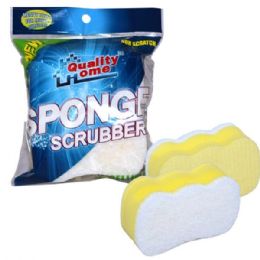 48 Units of Sponge Scrubbers Cellulose 2pk - Scouring Pads & Sponges