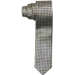 48 Pieces Men's Silver And Black Tie - Neckties