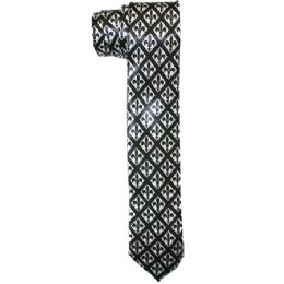 96 of Men's Slim Black Tie With Design 095