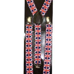 96 Pieces Union Flag Suspenders - Suspenders