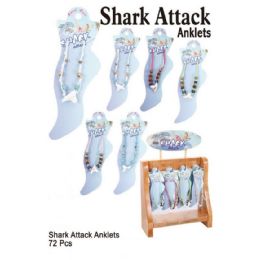72 Wholesale Shark Attack Anklets