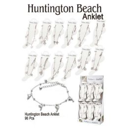 96 Wholesale Huntington Beach Anklet With Charms