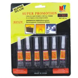 72 Wholesale Super Glue 6pc
