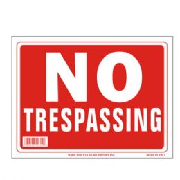 120 Wholesale Sign 9in X 12in No Soliciting