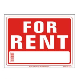 96 Pieces Sign 9in X 12in For Rent - Signs & Flags
