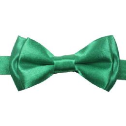 96 Pieces Kid's Green Bow Tie 505 - Neckties