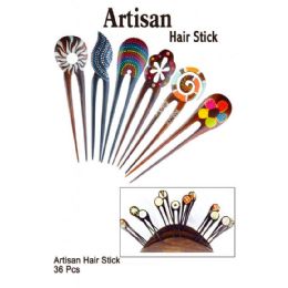 36 Wholesale Artisan Hair Stick