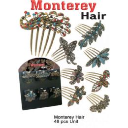 48 Wholesale Monterrey Hair Pins Assorted Style