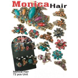 72 Wholesale Monica Hair Assorted Style