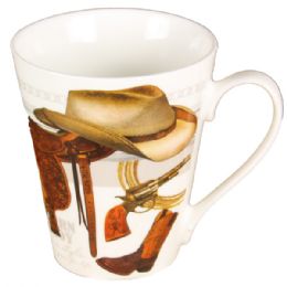 72 Wholesale Coffee Mug Cowboy Style