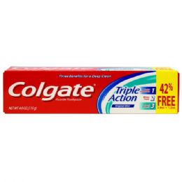 48 Pieces Colgate Tp 4oz Triple Action - Toothbrushes and Toothpaste