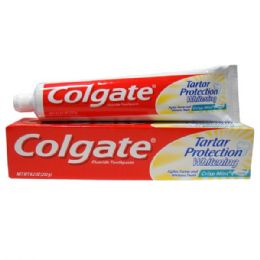 24 Pieces Colgate 8.2oz Tartar Protection Crisp Mint - Toothbrushes and Toothpaste
