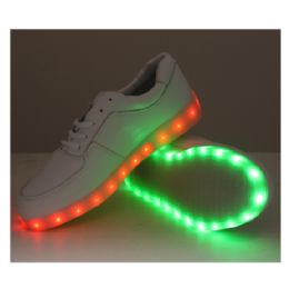 6 Wholesale Led Shoes Kids Mix Size In Grey