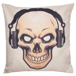 36 of Pillow With Skeleton And Headphones