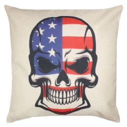 36 Pieces Pillow With American Flag Skeleton - Pillows