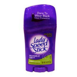 36 Pieces Lady's Speed Stick 1.4oz Inv Dry Powder Fresh - Personal Care Items