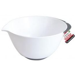 24 Wholesale Plastic Mixing Bowl With Rubber Grip Handle And Non Slip Base
