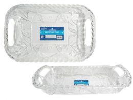 48 Pieces Rectangle CrystaL-Like Tray - Serving Trays