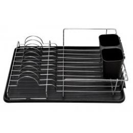 6 of Deluxe Chrome Dish Drainer Black