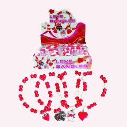 48 Pieces Valentine's Stretchable Bracelet - Valentine Decorations