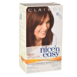 24 Wholesale Clairol Nice & Easy Hair Color Dark Auburn 45ap
