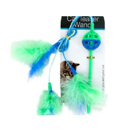 72 Wholesale Cat Teaser Wand With Feathers