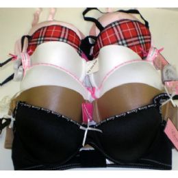 144 Pieces High End Fashion Padded Bras - Womens Panties & Underwear