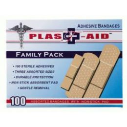 144 Bulk 100 Ct Doctor's Aid Adhesive Bandages
