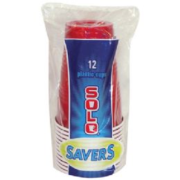 24 Pieces Solo Plastic Cup 12 Count 16 Ounce - Disposable Cups