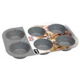 12 of Marble Coated 6 Cupcake Pan