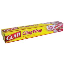 16 Wholesale Glad Plastic Wrap  100 Sqft 33