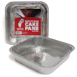 48 Pieces Square Foil Cake Pan - Aluminum Pans
