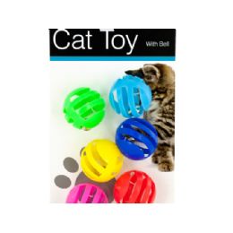 36 Wholesale Balls With Bells Cat Toys Set