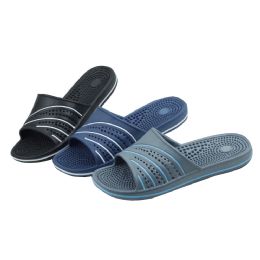 48 Pairs Men's Shower And Massage Slippers - Men's Flip Flops and Sandals