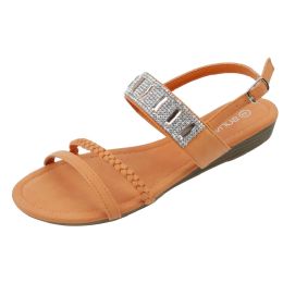 18 Wholesale Ladies' Fashion Sandals Orange