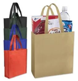 100 Wholesale 10x9 Gift Tote Bag - 5 Colors