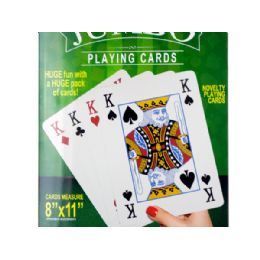 12 Pieces Jumbo Novelty Playing Cards - Playing Cards, Dice & Poker