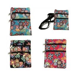 240 Wholesale Mini Cross Body Bag With A Vibrant Floral Print