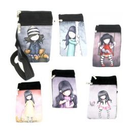 120 Wholesale Mini Cross Body Bag In A Cute Girly Print