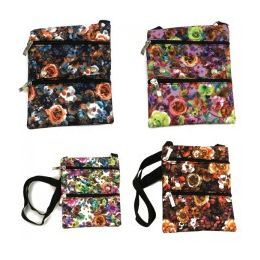 60 Wholesale Mid Size Cross Body Bag In A Floral