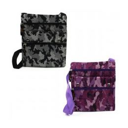 60 Wholesale Large Cross Body Bag In Camouflage Print