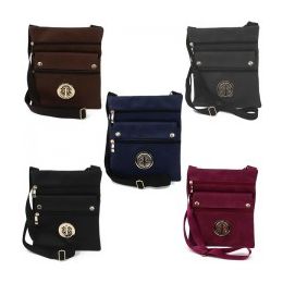 36 Wholesale Large Cross Body Bag In Leatherette