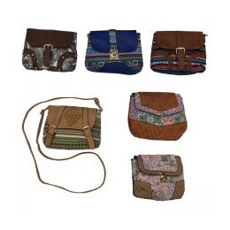 120 Wholesale Cross Body Bag Assorted Colors And Prints
