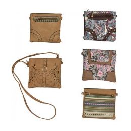 60 Wholesale Cross Body Bag Assorted Colors And Prints