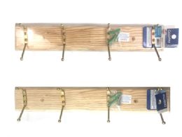 48 Pieces Wooden Wall Hook Rack Hanger - Hooks